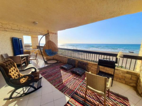 Hotel appartment sea view 3 bedrooms 3 toilets 3rd floor Bellevue village agami alexandria families are preferred available all year days